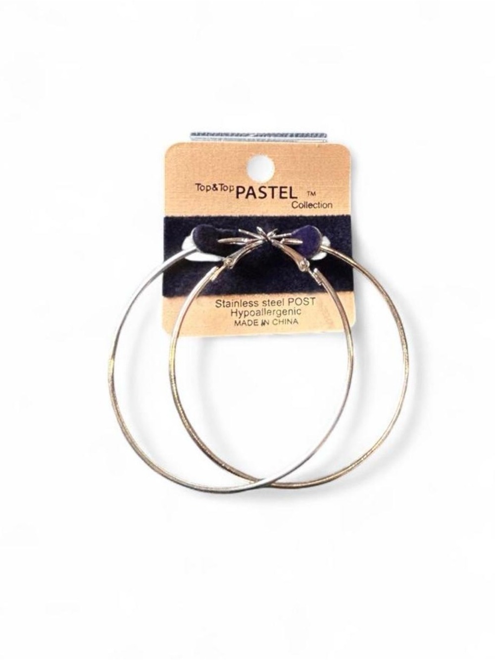 Pastel stainless steel post earrings